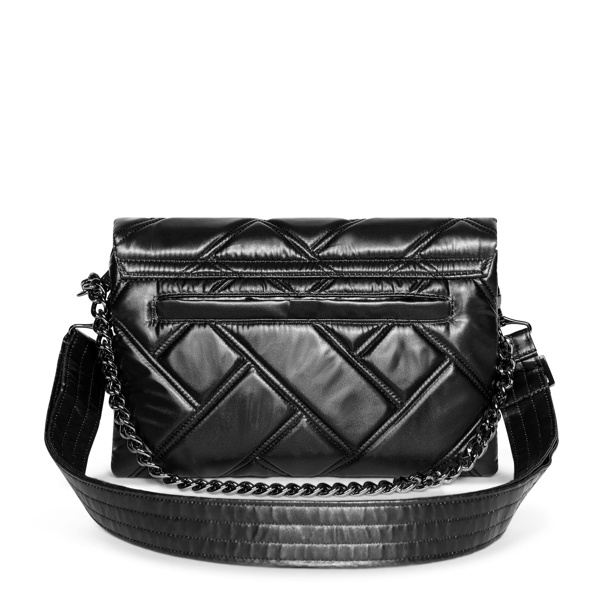 Huddle Shoulder Bag - METALLIC BLACK - Huddle_Black_04